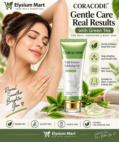 Coracode Green Tea Exfoliating Gel