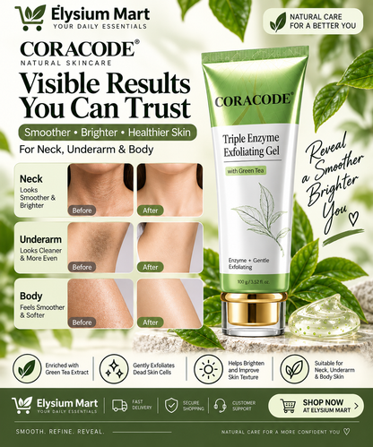 Coracode Green Tea Exfoliating Gel