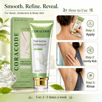 Coracode Green Tea Exfoliating Gel