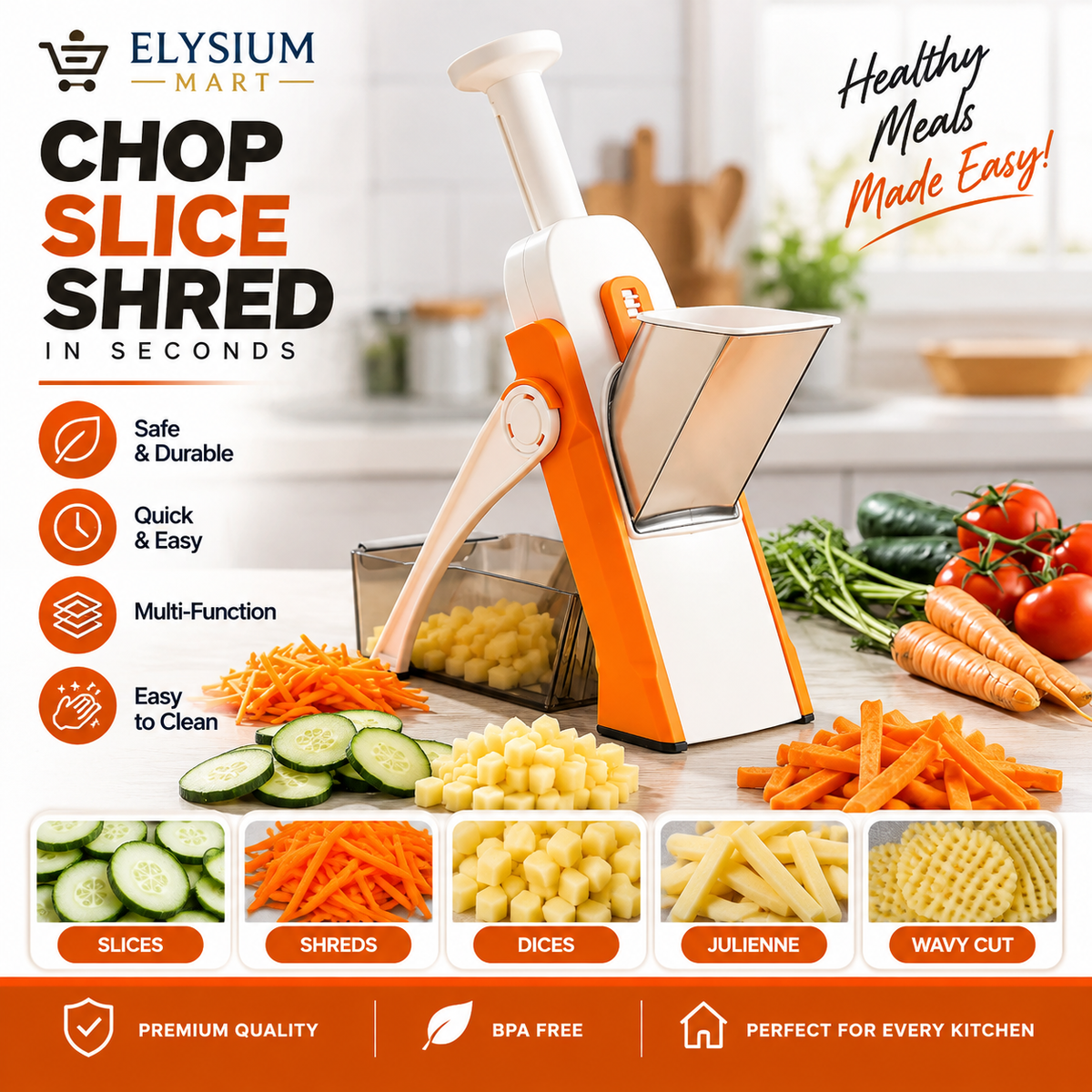 4 in 1 Vegetable Cutter Chopper