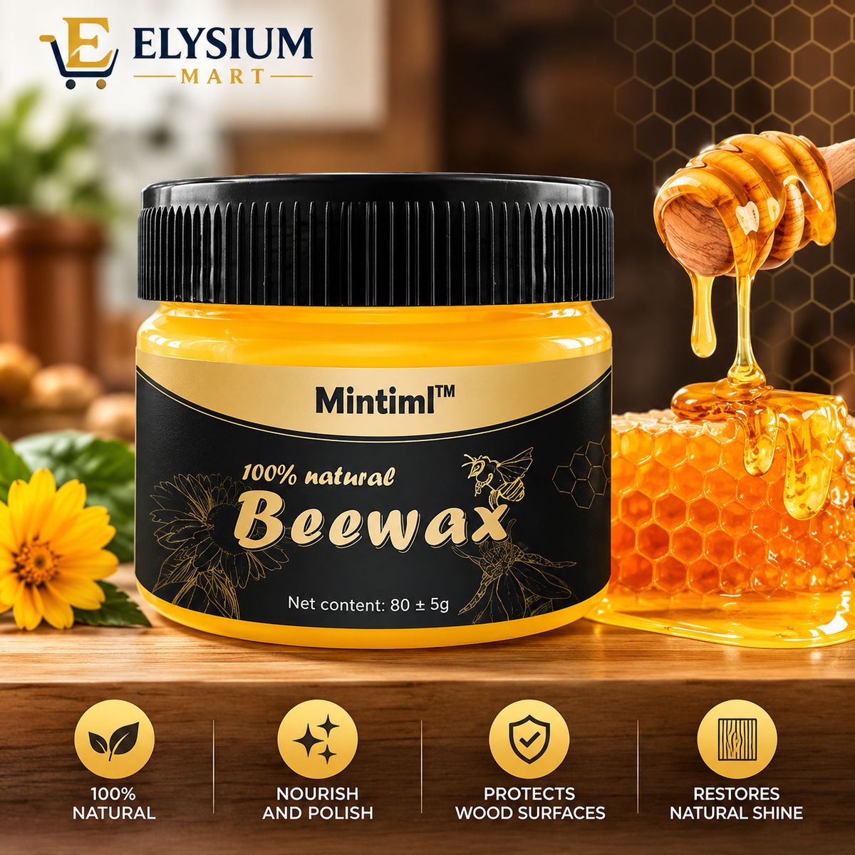 Beewax Imported Furniture Polish - 500G