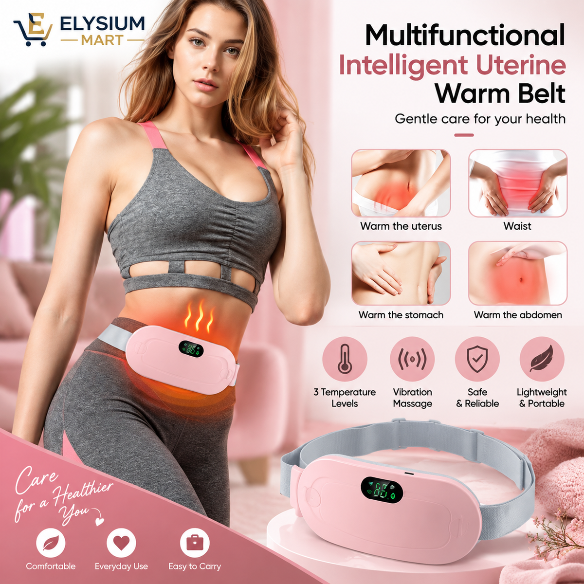 Period Cramp Relief Belt & Massager